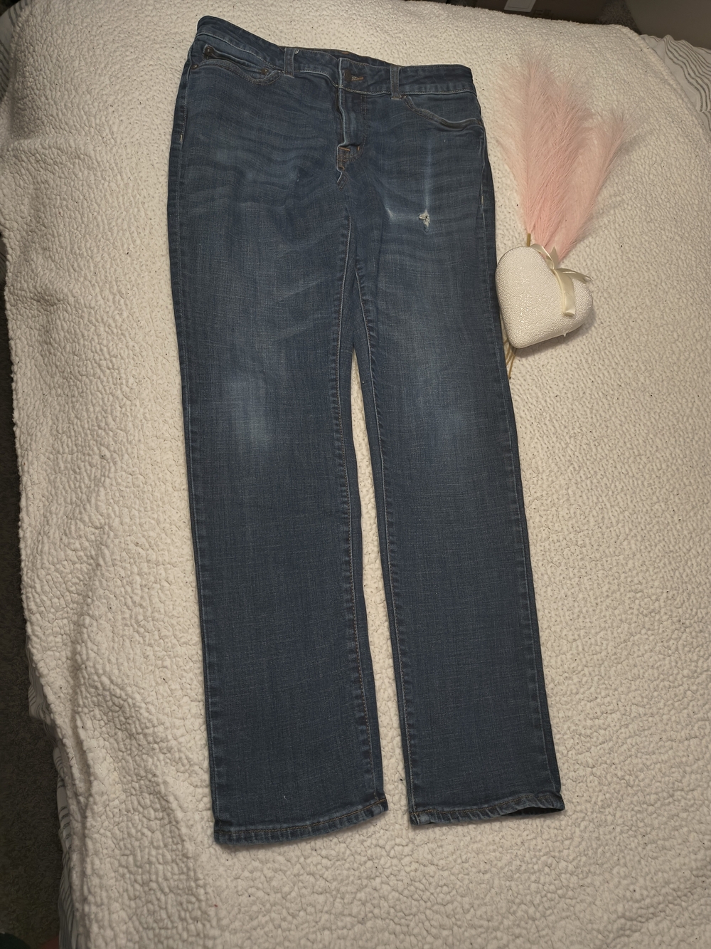 Aeropostale Women's Dark Blue Straight Leg Jeans